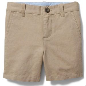 Janie and Jack linen khaki shorts